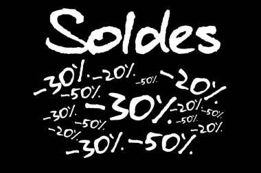 Satış ve promosyon kavramı bir arka plan üzerinde izole