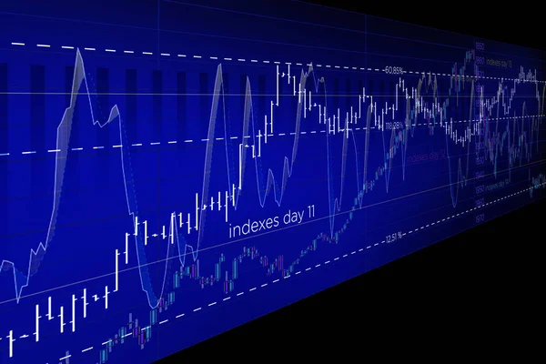 Информация о торгах на фондовой бирже изолирована на фоне — стоковое фото