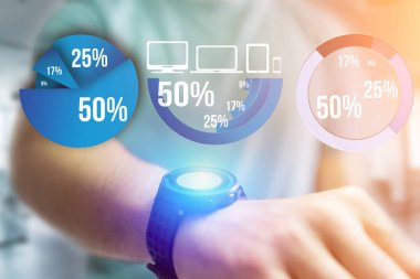 Mavi Anketi grafik arayüzü ile bir zeki gidiyor iş Tema