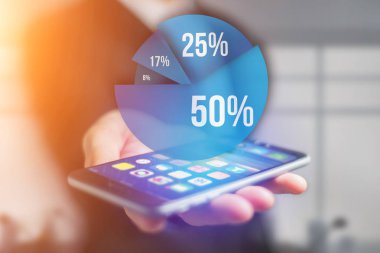 Mavi Anketi grafik arayüzü ile bir zeki gidiyor iş Tema