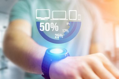 Mavi Anketi grafik arayüzü ile bir zeki gidiyor iş Tema