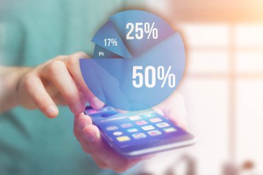 Mavi Anketi grafik arayüzü ile bir zeki gidiyor iş Tema