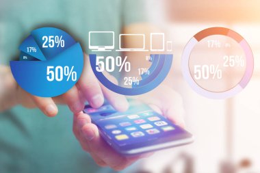 Mavi Anketi grafik arayüzü ile bir zeki gidiyor iş Tema