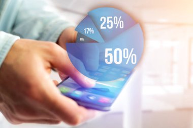 Mavi Anketi grafik arayüzü ile bir zeki gidiyor iş Tema