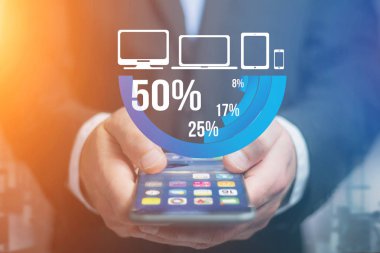 Mavi Anketi grafik arayüzü ile bir zeki gidiyor iş Tema