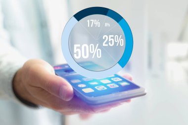 Mavi Anketi grafik arayüzü ile bir zeki gidiyor iş Tema