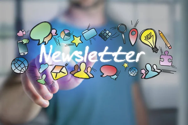 dokunmadan futuristik bir arayüze adam