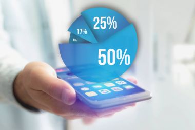 Mavi Anketi grafik arayüzü ile bir zeki gidiyor iş Tema