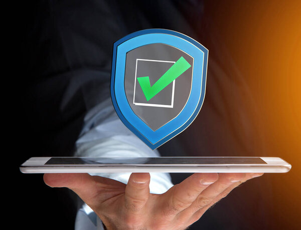 View of Shield symbol 