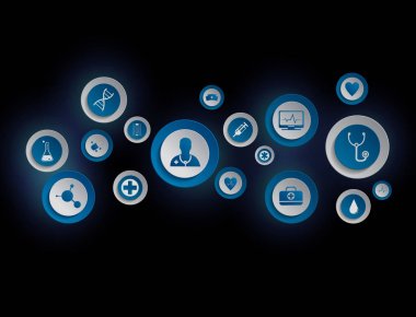 Medecine ve genel sağlık simgeler