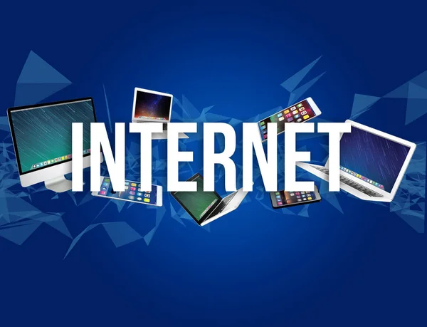 Internet e concetto di comunicazione — Foto Stock
