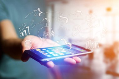 Smartphone arabirimi iş ikonları/simgeleri