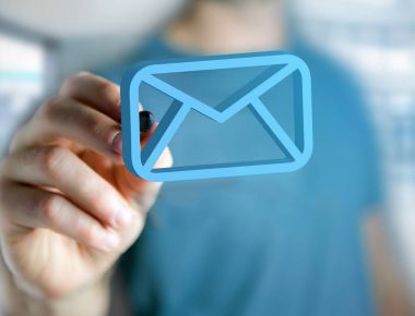 Mavi e-posta simgesi 