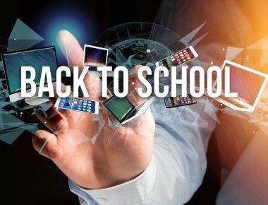 Geri okul başlık kaplı için aygıtlar tarafından