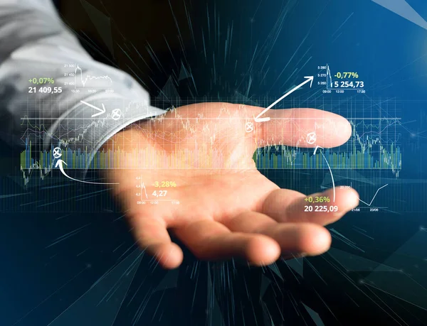 Trading información sobre datos de divisas — Foto de Stock