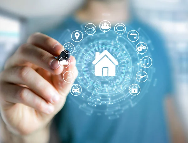 Bir teknoloji ev düğme