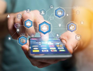 Uluslararası iş ağ bağlantısı üzerinde bir modern görüntülenen