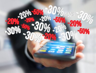 Satış promosyon % %20 30 ve % 50 bir arabirim üzerinden - Shopp uçan