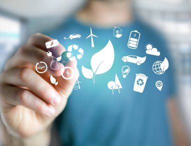 Bir teknoloji ekolojik arayüzü görünümünü 