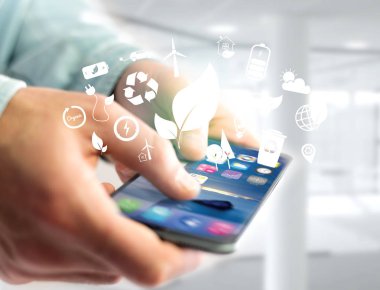 simgesi ile bir teknoloji ekolojik arabiriminin görünümü