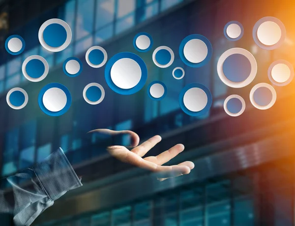 Mavi düğme-in yapılan boş app arabirimi