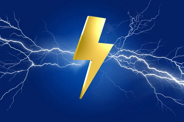 Thunder lighting bolt symbol — Stock Photo, Image