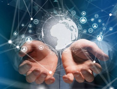 Teknoloji başlık kaplı gibi smartphone aygıt tarafından tablet veya 