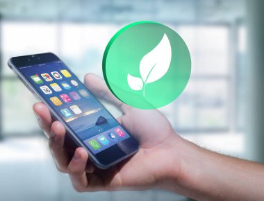  Teknoloji ekolojik arabirimi ile kutsal kişilerin resmi       