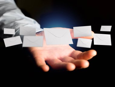 Zarf iletisinin bir futuristik e-posta arayüzey 