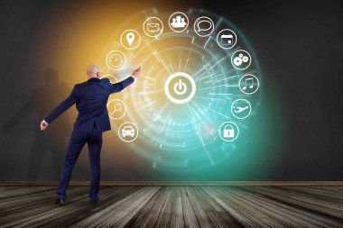 işadamı ve fütüristik arabirimi