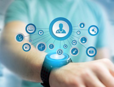 teknoloji arayüzü konsepti 