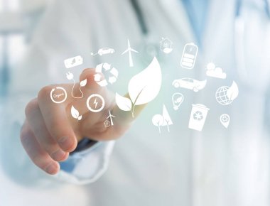 teknoloji arayüzü konsepti 