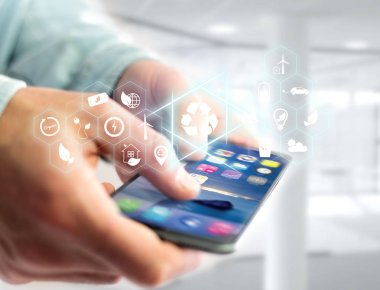 teknoloji arayüzü konsepti 