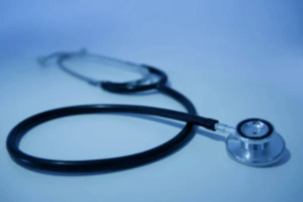 Detail of medical stethoscope on a laboratory — Stock Photo, Image