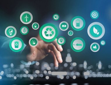 teknoloji arayüzü konsepti 