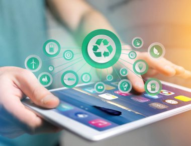 teknoloji arayüzü konsepti 