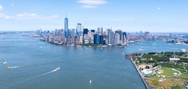 Yüksek çözünürlüklü görüntüsü New york şehrinin - Amerika Birleşik Devletleri