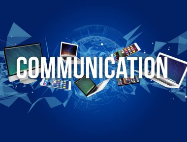 İletişim başlığı kaplı gibi smartphone aygıt tarafından tablet 