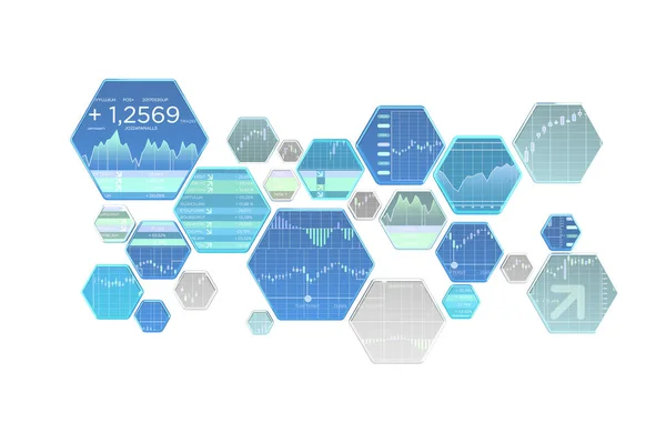 Χρηματιστηριακών δεδομένων πληροφορίες που απομονώνονται σε ένα ομοιόμορφο ΒΑ — Φωτογραφία Αρχείου