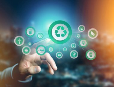 teknoloji arayüzü konsepti 