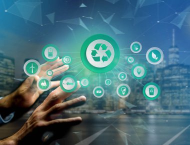 teknoloji arayüzü konsepti 