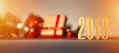 Tatil arka plan ile 2018 metin 