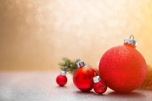 Fundo com bolas de Natal — Fotografia de Stock