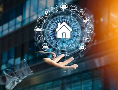 Bir teknoloji arabiriminin giriş sayfası düğmesini