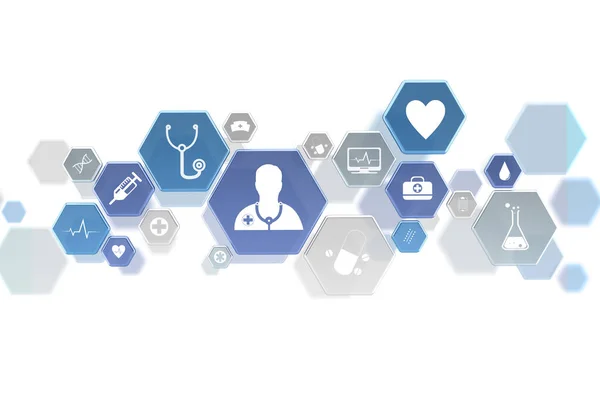 Ikona lékařství a zdravotnictví — Stock fotografie