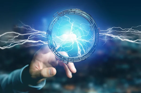 Thunder lighting bolt symbol — Stock Photo, Image