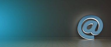 Internet ışıklı sembolü bir duvara tutun 
