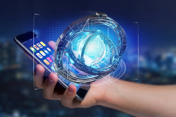 Hologram made of wheel