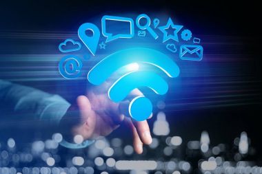 WiFi sembol bağlantı 