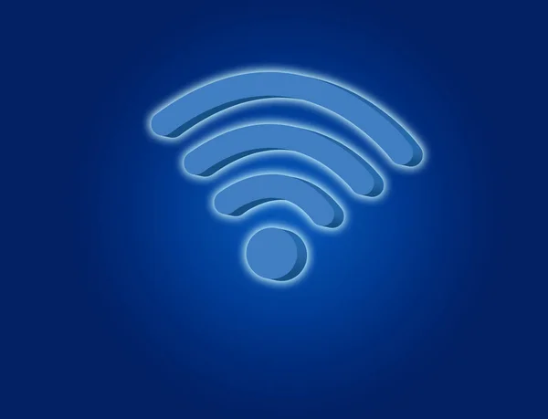 Simbolo Wifi visualizzato — Foto Stock